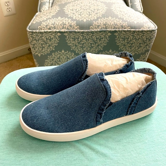 kate spade Shoes - Kate Spade Lily blue denim slip on sneakers size 9 NIB